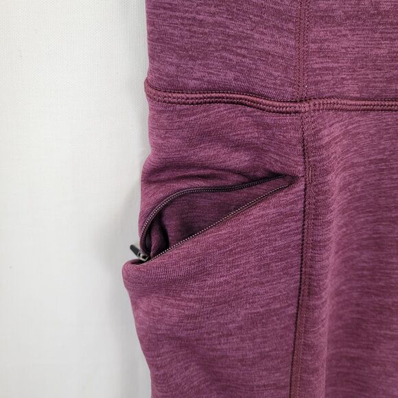 Title Nine Leggings Size Small Purple Fleece Lined Athleisure Outdoors Comfy - Picture 3 of 11